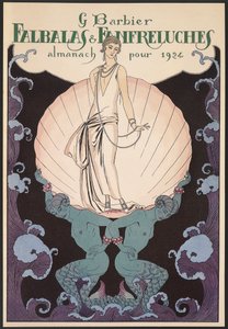 Falbalas et Fanfreluches, Almanacco per il 1924, copertina, di George Barbier, stampa da Georges Barbier