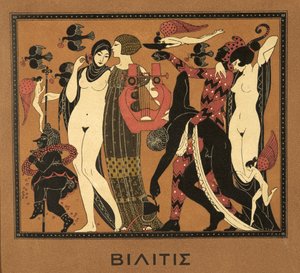 Illustrazione da Les Chansons de Bilitis, di Pierre Louys, pub. 1922 (stampa pochoir) da Georges Barbier