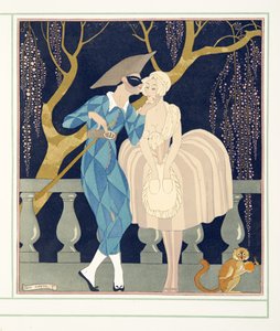 La Finette, da Personages de Comedie, pub. 1922 da Georges Barbier