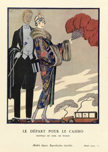 Le Départ pour le Casino da Georges Barbier