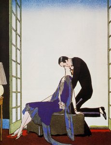 Le Feu, litografia di George Barbier, da Falbalas et Fanfreluches, Almanach des Modes Présentes, Passées et Futures da Georges Barbier