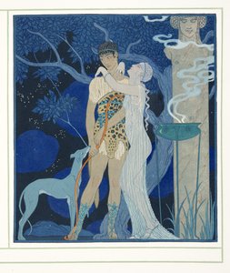 Phedre et Hippolyte, da Personages de Comedie, pub. 1922 da Georges Barbier