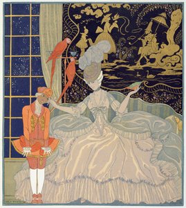Punizione del paggio da Georges Barbier