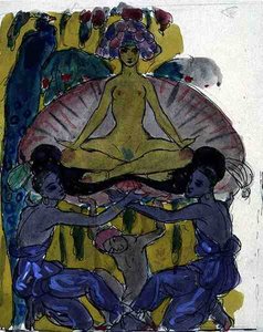 Studio per La nascita di Venere (dettaglio)
