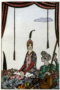 La regina di Saba, c. 1920 (illustrazione) da Georges Barbier