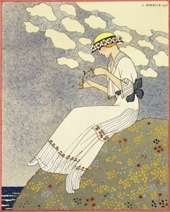 Un Peu..., design per un abito da campagna di Paquin