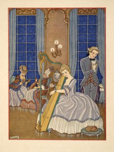 Valmont seduce la sua vittima, illustrazione da 