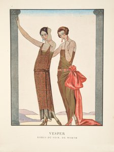 Vesper, da una Collezione di Piatti di Moda da Georges Barbier
