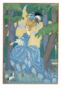 Passeggiata nella foresta, illustrazione per 