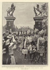 La partenza del contingente indiano da Hampton Court
