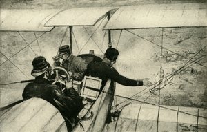 Il quarto braccio nella Grande Guerra: Scout aerei francesi al lavoro, Prima Guerra Mondiale, 1914-1918, c1920 da Georges Bertin Scott