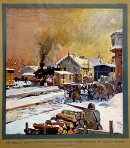 Rivoluzione Russa del 1917: battaglia tra bianchi e rossi vicino a una stazione ferroviaria