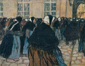 La Rentree A LHospice De La Salpetriere, c1911 da Georges Dupuis