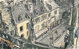 Una Strada di Valogne, c1911 da Georges Dupuis