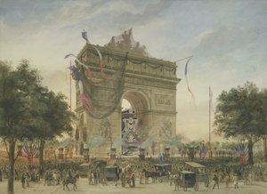 Il funerale di Victor Hugo (1802-85) 1885 da Georges Francois Guiaud