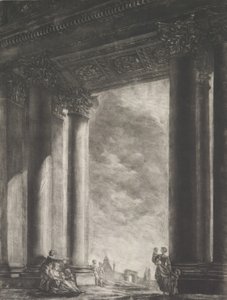 Una Vista del Vestibolo di Santa Maria Maggiore a Roma, 1765-67 da Georges François Blondel