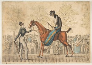 Le Boulevard de Gand a Parigi, XIX secolo da Georges Jacques Gatine