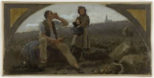 Schizzo per la sala da pranzo dell