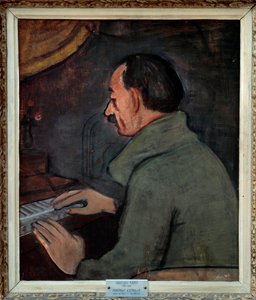 Ritratto di Maurice Utrillo (1883-1955), pittore francese. Dipinto di Georges Kars (1882-1955), XX secolo. Olio su tela. Dim: 0,56 X 0,47m. Lione. Museo delle Belle Arti. da Georges Kars