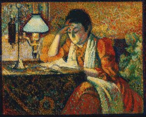 La lettrice (La Liseuse). Circa 1888 da Georges Lemmen