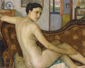 La bagnante con il suo cane da Georges Lemmen