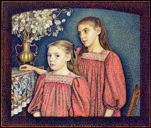 Le due sorelle, le sorelle Serruys da Georges Lemmen