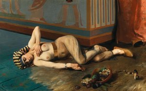 La morte di Cleopatra, 1884 da Georges Marie Julien Girardot