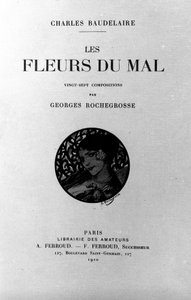 Frontespizio de "I fiori del male" di Charles Baudelaire illustrato da Georges Antoine Rochegrosse (1910) da Georges Marie Rochegrosse