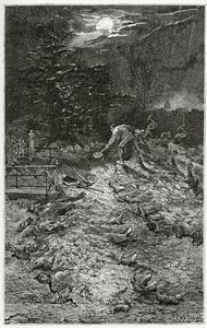 Cimitero di Montmartre - illustrazione da Napoléon le Petit, XIX secolo da Georges Marie Rochegrosse