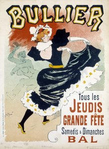 Poster "Bullier" per il ballo - pubblicità della fine del XIX secolo