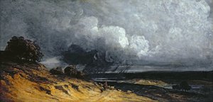 Tempesta vicino a Montmartre da Georges Michel