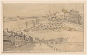 Due vedute di Parigi, prima metà del 1800 da Georges Michel