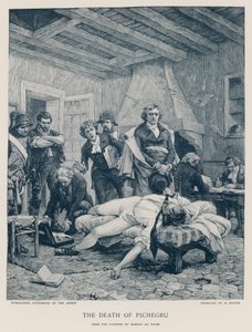 La morte di Pichegru da Georges Moreau de Tours