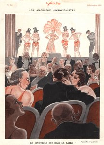 Lo spettacolo nella sala, illustrazione da 