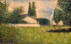 Casa tra gli alberi, c.1883 da Georges Pierre Seurat
