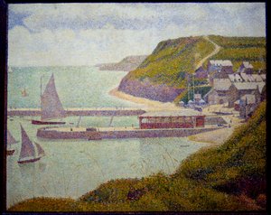 Port en Bessin, prima del porto, alta marea