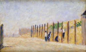 Spingendo nei poli, c.1882 da Georges Pierre Seurat