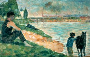Studio per Une Baignade, 1883 da Georges Pierre Seurat