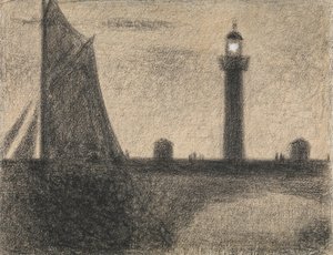 Il faro di Honfleur da Georges Pierre Seurat