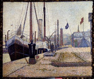 La barca a vela La Maria nel porto di Honfleur da Georges Pierre Seurat