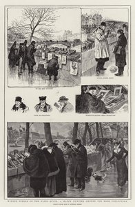 Scene Invernali sui Quais di Parigi, un Felice Terreno di Caccia per i Collezionisti di Libri da Georges Redon