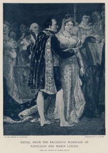 Dettaglio dal matrimonio religioso di Napoleone e Maria Luisa da Georges Rouget