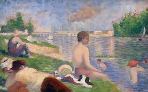 Studio finale per "Bagnanti di Asnières da Georges Seurat