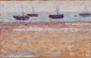 Quattro barche a Grandcamp da Georges Seurat