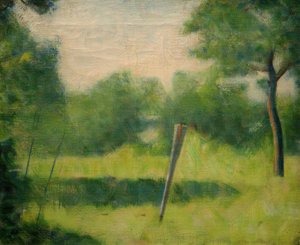 Paesaggio con un palo da Georges Seurat