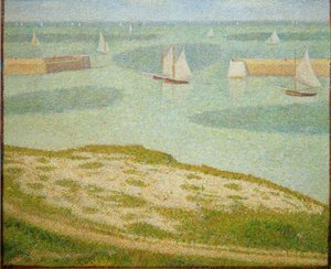 Port-en-Bessin, ingresso del porto anteriore da Georges Seurat