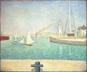 Porto di Honfleur, c.1886 da Georges Seurat