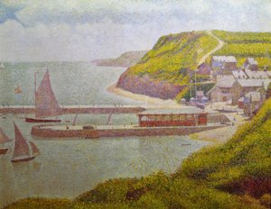 Porten-Bessin, avant-port, alta marea (Calvados) da Georges Seurat