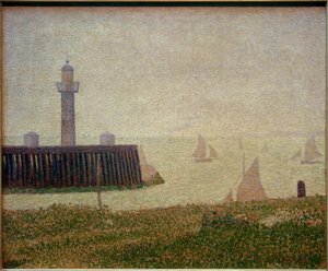 Punta del molo di Honfleur da Georges Seurat