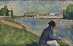 Studio per "Bagnanti ad Asnières" da Georges Seurat
